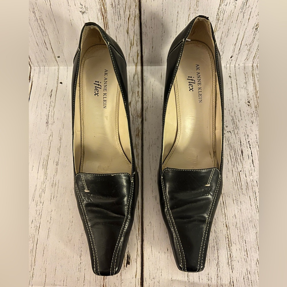 EUC Anne Klein iflex 3” heels, black women’s size 8.5